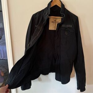 Vintage Hollister Edward Cullen Navy boyfriend fit canvas jacket (bag13)